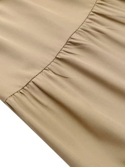 Solid V-neck Tiered Long Sleeve Casual Maxi Dress -Zanzea Shop dfbc6ec8 b419 40ff b85e eb2f2ba9f43b