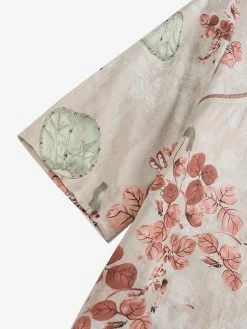 Women Plant Print Contrast Piped V-Neck 3/4 Sleeve Blouse -Zanzea Shop e28b885c 4cbd 4bee 835e 242ab9985511