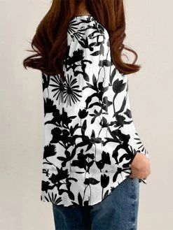 Women Floral Plant Print Crew Neck Long Sleeve Blouse 15 Women Floral Plant Print Crew Neck Long Sleeve Blouse -Zanzea Shop e43eb465 5758 4aa4 a99c 5893186ddda2
