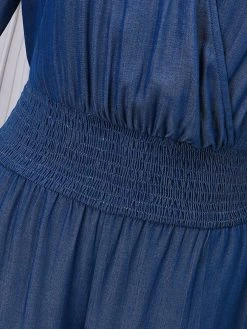 Women Solid V-Neck Shirred Waist Half Sleeve Denim Jumpsuit 14 Women Solid V-Neck Shirred Waist Half Sleeve Denim Jumpsuit -Zanzea Shop e54710aa fc27 499a 9ddc 24d384ce4943