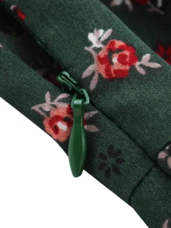Floral Printed Bowknot Side Invisibled Zipper Long Sleeve Casual Dress -Zanzea Shop e5a73ce2 bc9f 4574 bdb8 3d1eed2a21be