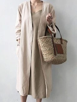 Solid Color Long Sleeve Cardigan -Zanzea Shop eb8fdbf5 99c5 4f73 9059 420b71374f84
