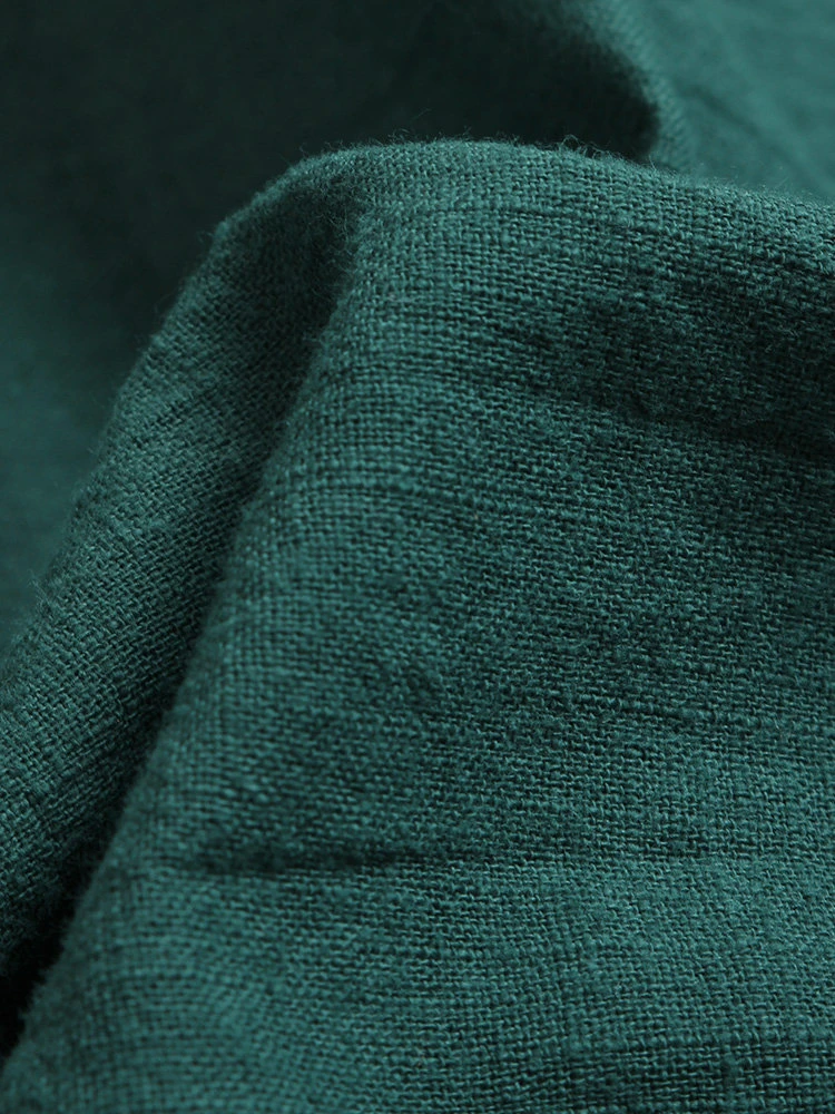 Women Vintage Cotton Tunic Baggy Long Sleeve Maxi Dress 12 Women Vintage Cotton Tunic Baggy Long Sleeve Maxi Dress - Image 12