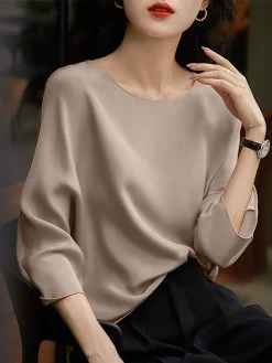 Solid Raglan Sleeve Crew Neck T-shirt For Women 16 Solid Raglan Sleeve Crew Neck T-shirt For Women -Zanzea Shop eee71017 11c4 443e aa52 247b565ab706