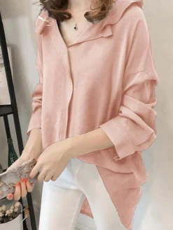 Solid Ruffle Loose Slit Long Sleeve Casual Women Blouse 14 Solid Ruffle Loose Slit Long Sleeve Casual Women Blouse -Zanzea Shop ef003d84 0cb0 4357 98c6 a3c6b26048e1