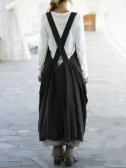 Irregular Solid Color Sleeveless Loose Dress For Women -Zanzea Shop f0ad9619 1fb0 4970 b056 f4b8c20584f3