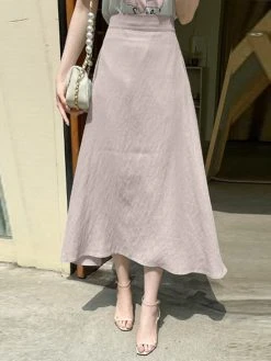 Solid A-line Elastic Waist Back Skirt For Women 11 Solid A-line Elastic Waist Back Skirt For Women -Zanzea Shop f5dc14a2 ca44 4107 8155 e9824400f320