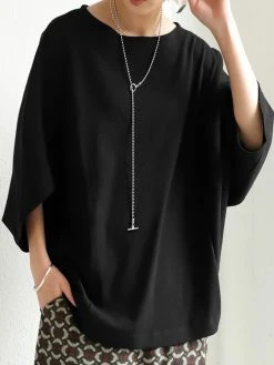 Solid Dolman Sleeve Loose O-neck Casual Women Blouse -Zanzea Shop f6b6a4d4 bbb9 4db9 898e 82cfdc5cfb99