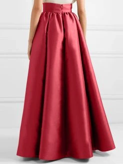 High Waist A-line Solid Satin Pocket Swing Skirt -Zanzea Shop f7025a08 6a3b 47a9 a9c3 2a75a95e30fb