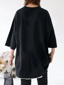 Solid Crew Neck Loose Casual 3/4 Sleeve T-shirt 17 Solid Crew Neck Loose Casual 3/4 Sleeve T-shirt -Zanzea Shop faf2b935 73f5 49fa 85dc abf5a9c4201a