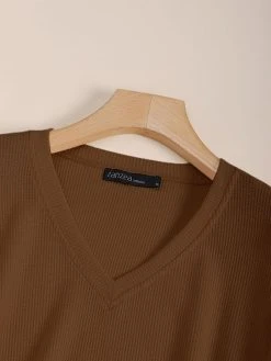 Solid Long Sleeve V-neck Casual T-shirt For Women 8 Solid Long Sleeve V-neck Casual T-shirt For Women -Zanzea Shop fb52315e c231 416f 9b82 cb7af12a2b24