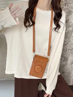 Solid Long Sleeve Loose Crew Neck Casual T-shirt -Zanzea Shop fc56bfeb 929a 44a8 aa77 8d1f950e43e8