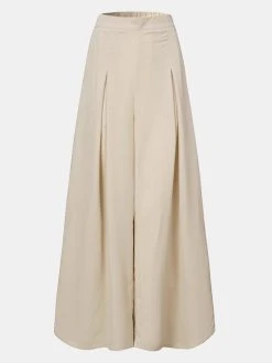 Solid Color Pleated Elastic Waist Casual Loose Wide-Leg Pants For Women 10 Solid Color Pleated Elastic Waist Casual Loose Wide-Leg Pants For Women -Zanzea Shop ff147503 803c 42ba 9704 36a9ca0b7cd6